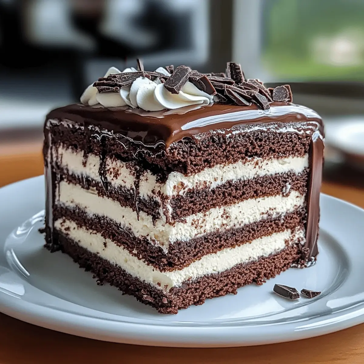Chocolate Tuxedo Cake