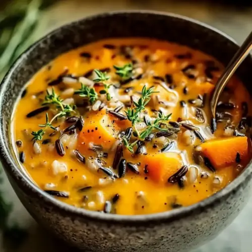 Vegan Pumpkin Wild Rice Soup