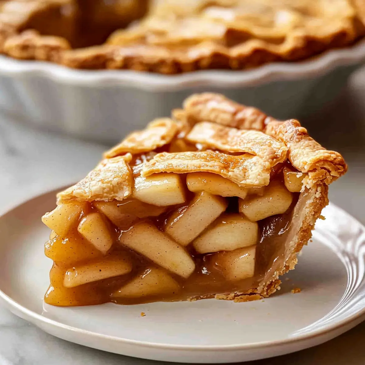 Flaky Brown Sugar Apple Pie
