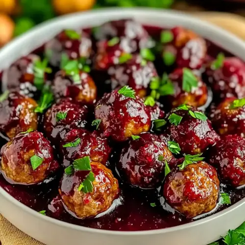 Christmas Cranberry Meatballs