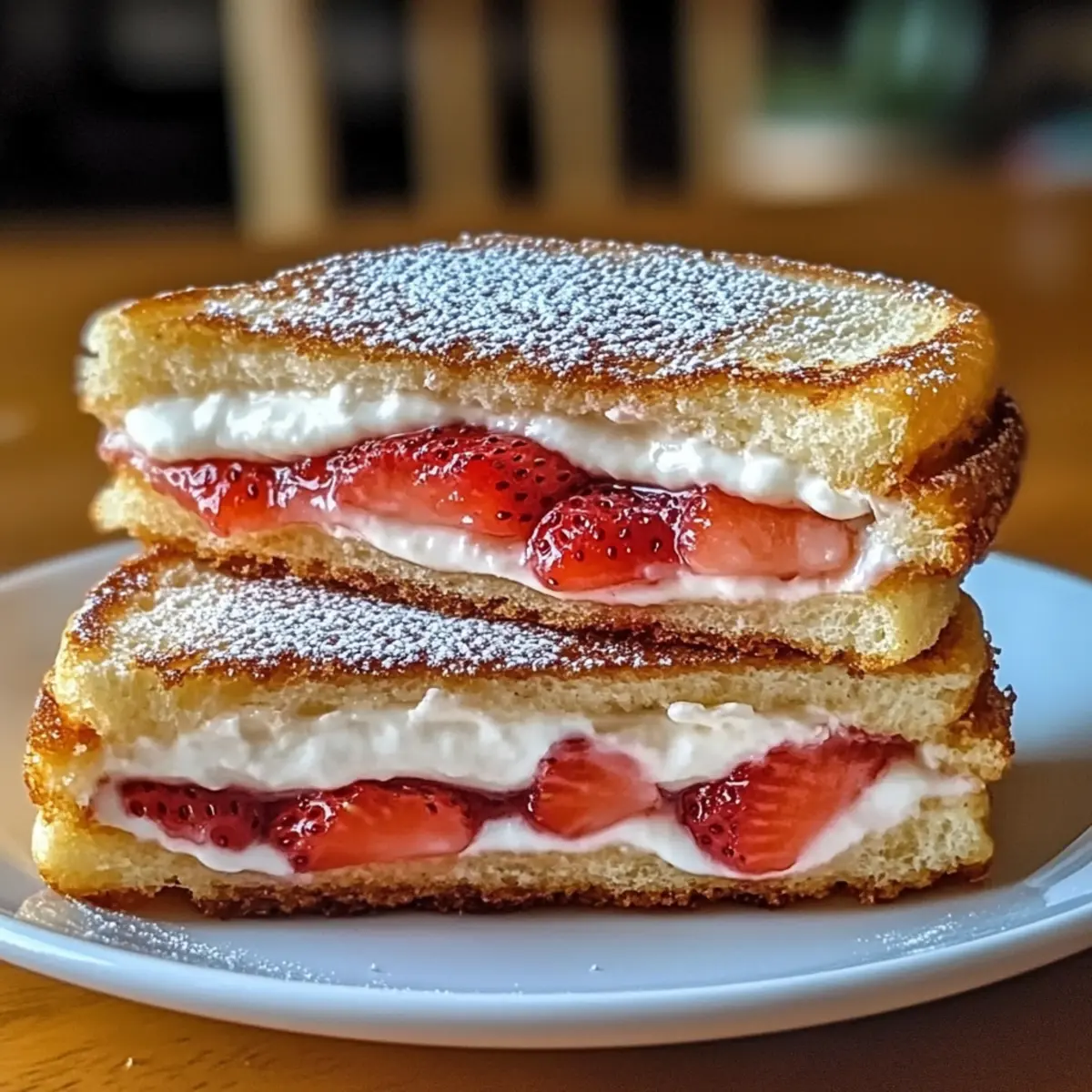 Fried Strawberry Cheesecake Sandwiches