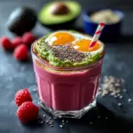 Berry Smoothie with Flaxseed