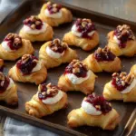 Cranberry Cream Cheese Crescent Bites