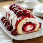 Cherry Cheesecake Cake Roll