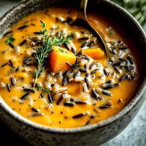 Vegan Pumpkin Wild Rice Soup