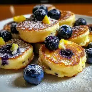 Blueberry Lemon Pancake Bites