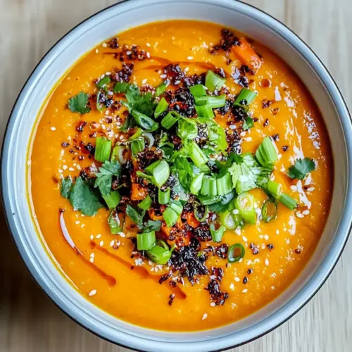 Spicy Miso Carrot Soup