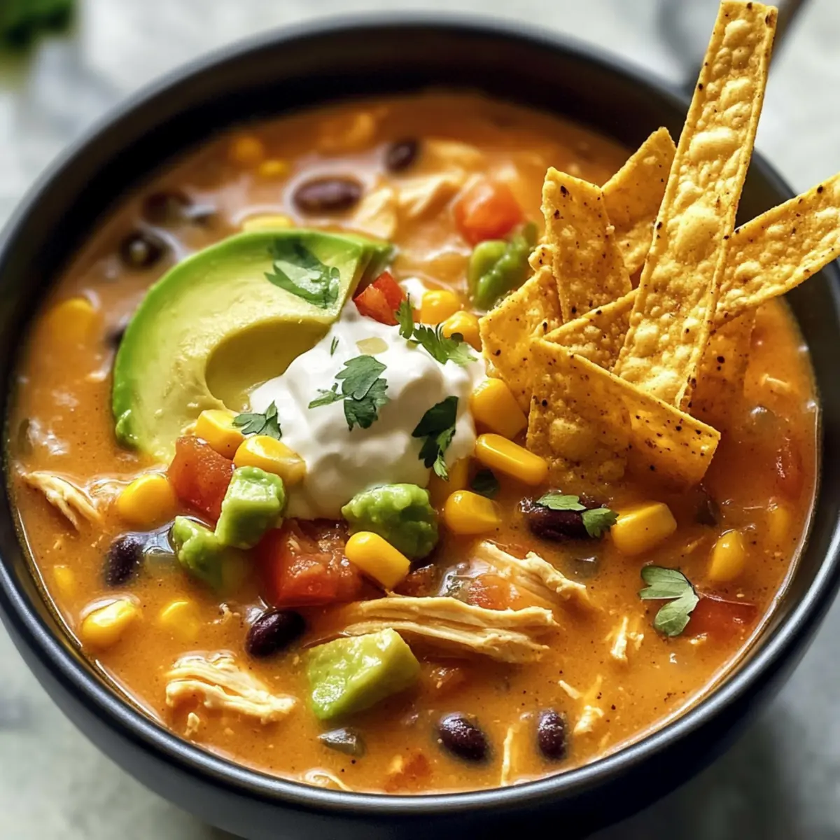 Easy Chicken Tortilla Soup