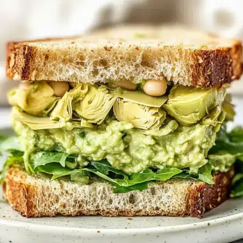 High Protein Avocado White Bean Sandwich