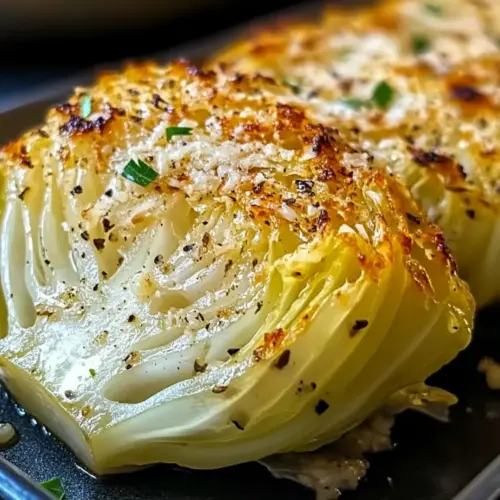 Garlic-Parmesan Melting Cabbage