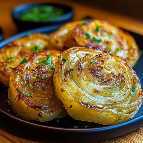 Oven Roasted Garlic Cabbage Steaks