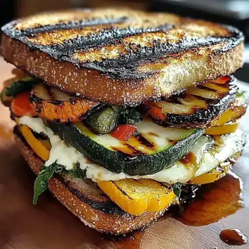 Grilled Veggie & Mozzarella Sandwiches