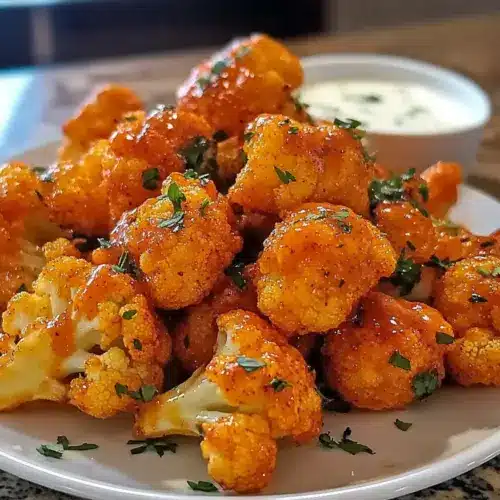 Crispy Buffalo Cauliflower Bites