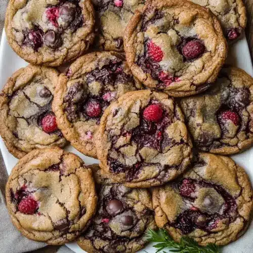 Raspberry Chocolate Chip Cookies