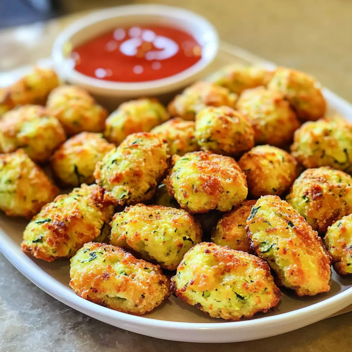 Cheesy Zucchini Tots