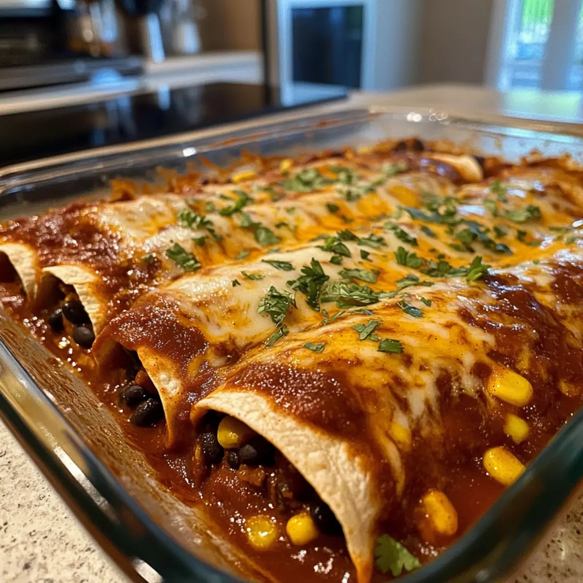 Vegetarian Black Bean Enchiladas
