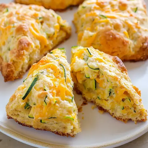 Zucchini Cheddar Scones