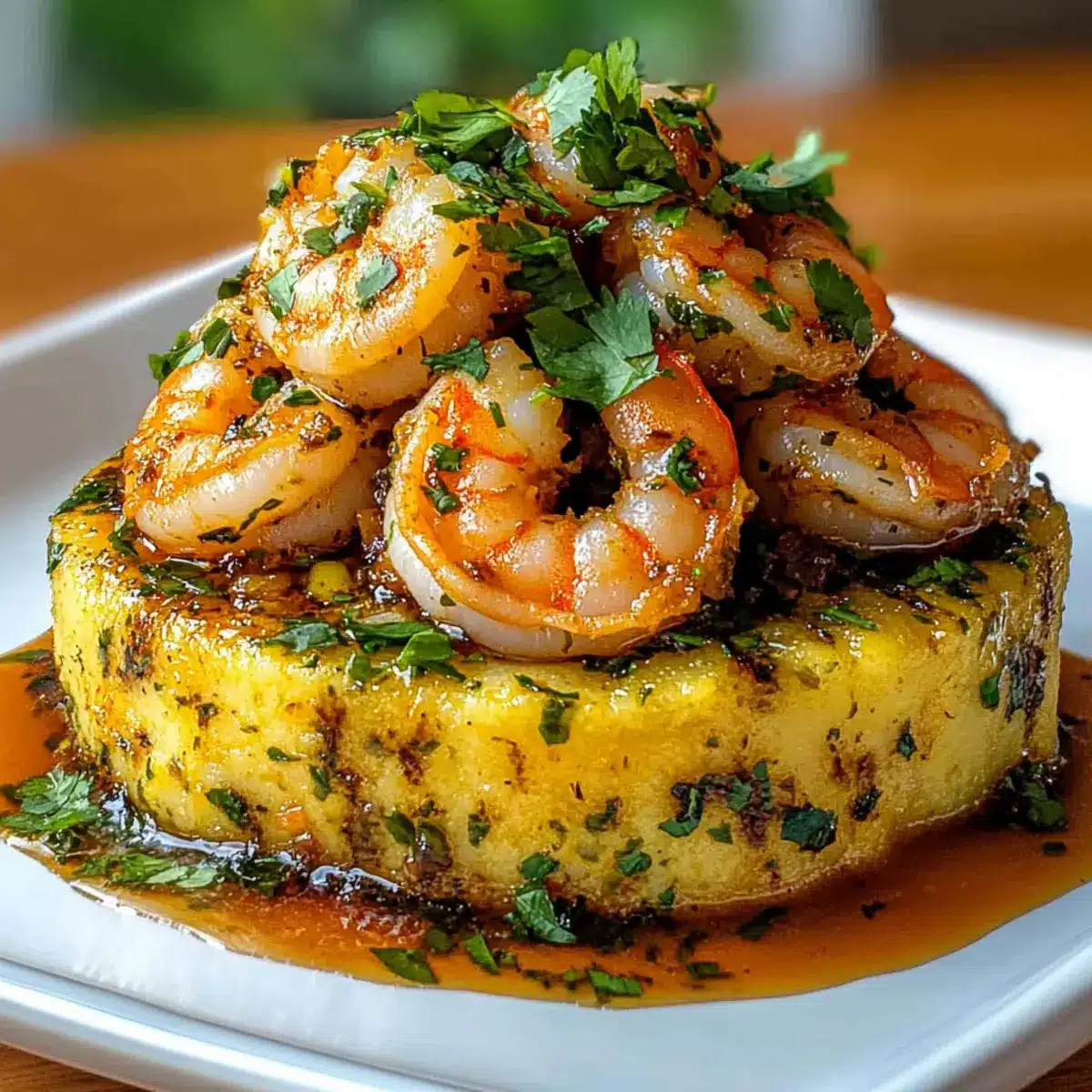Garlic Shrimp Mofongo