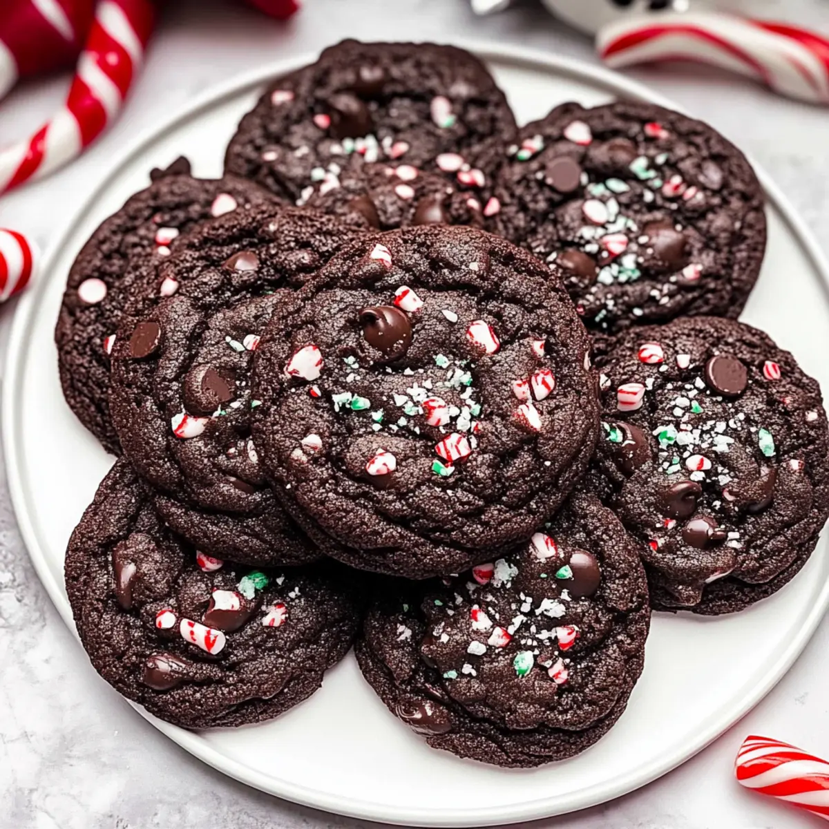 Double Chocolate Peppermint Cookies