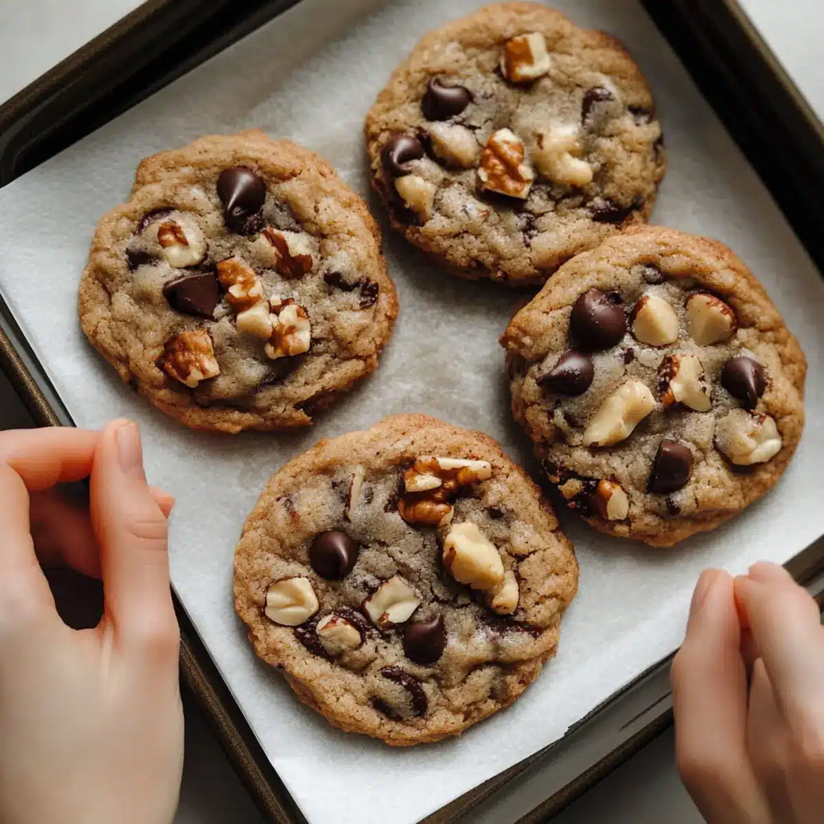 Thick & Chewy Chocolate Chip Walnut Cookies