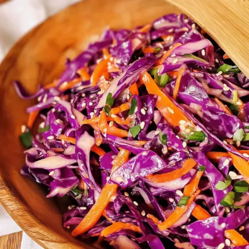 Asian Purple Cabbage Slaw