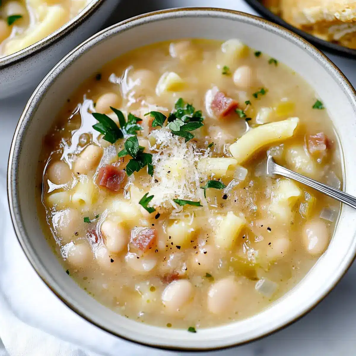 White Pasta e Fagioli