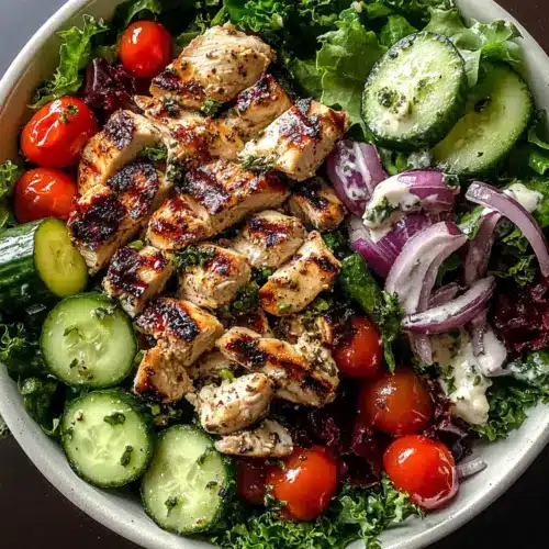 Grilled Zesty Mediterranean Chicken Salad