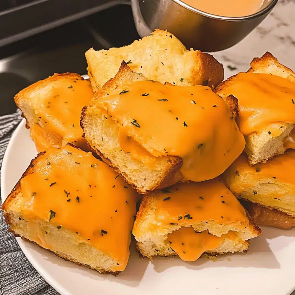 Hawaiian Roll Grilled Cheese Sliders