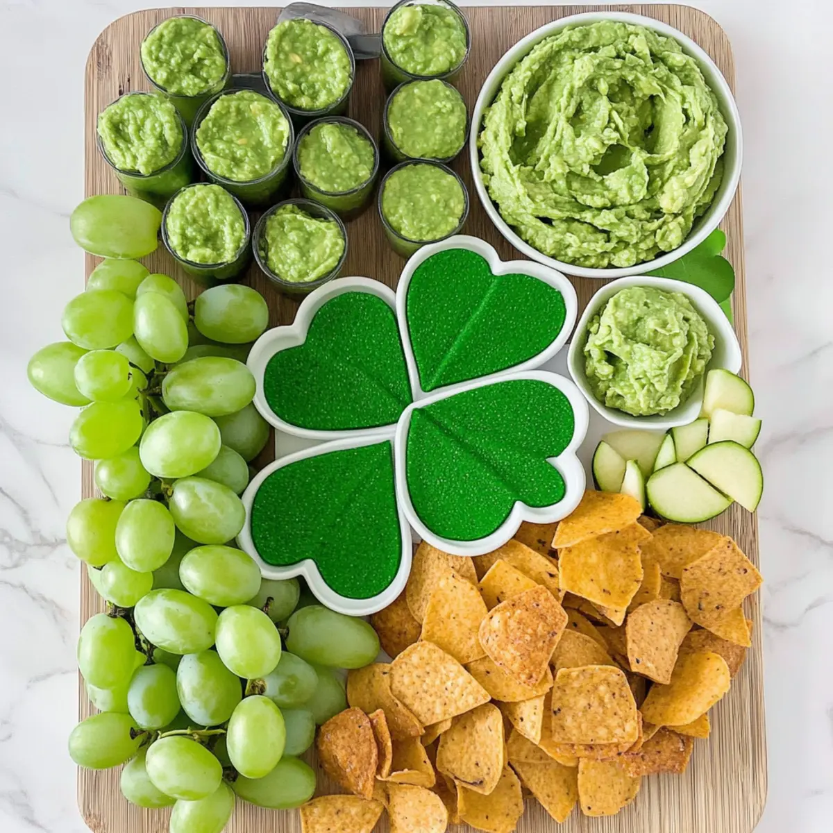 Four Leaf Clover St. Patrick’s Day Snack Board