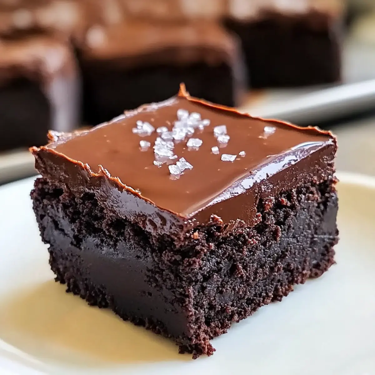 Quick Ganache Brownies