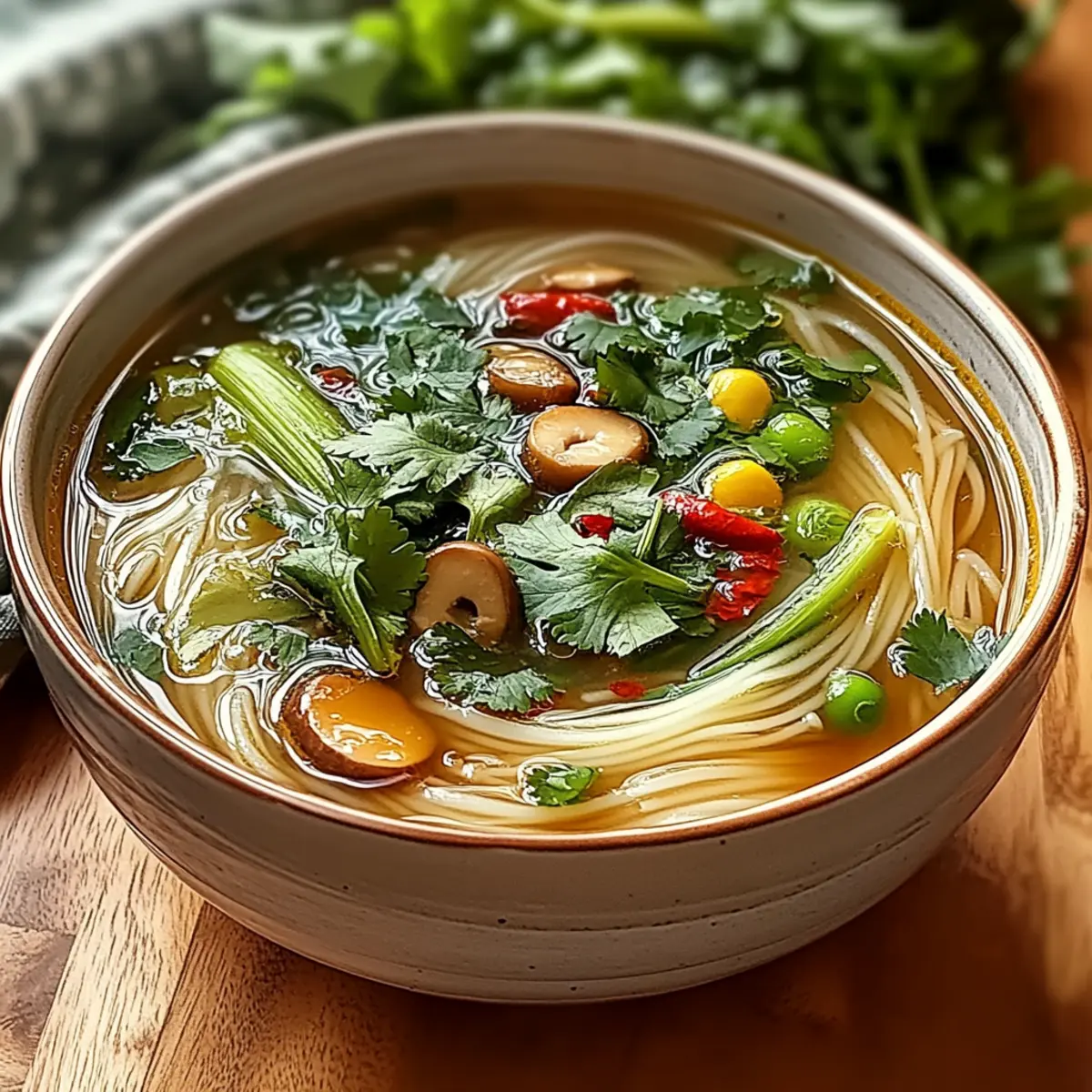 Healing Ginger Garlic Broth & Noodles