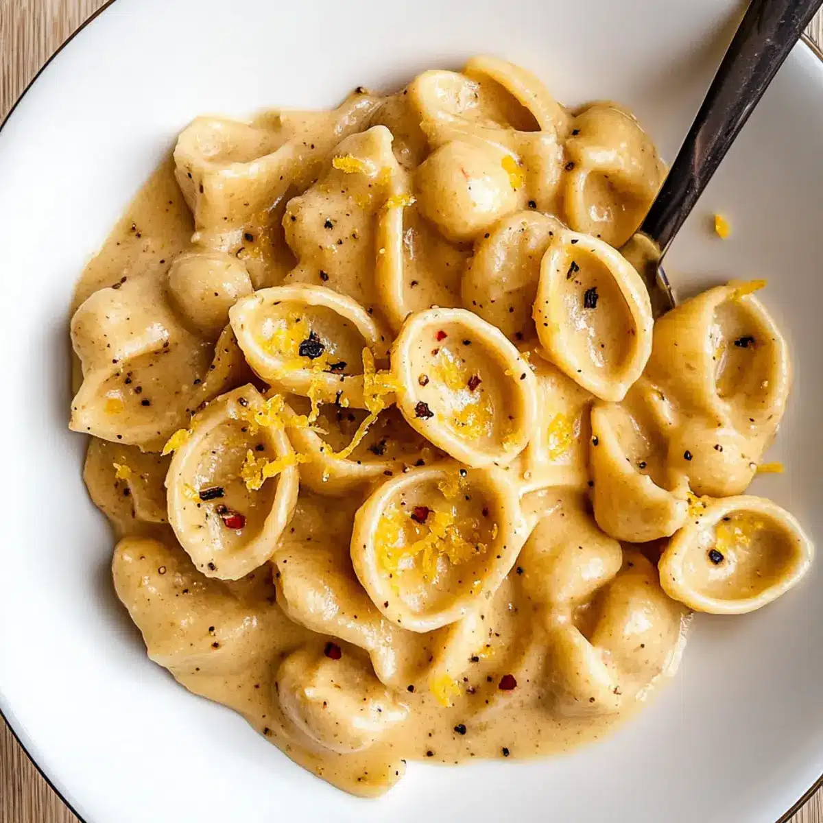 Creamy roast garlic and lemon pasta sauce