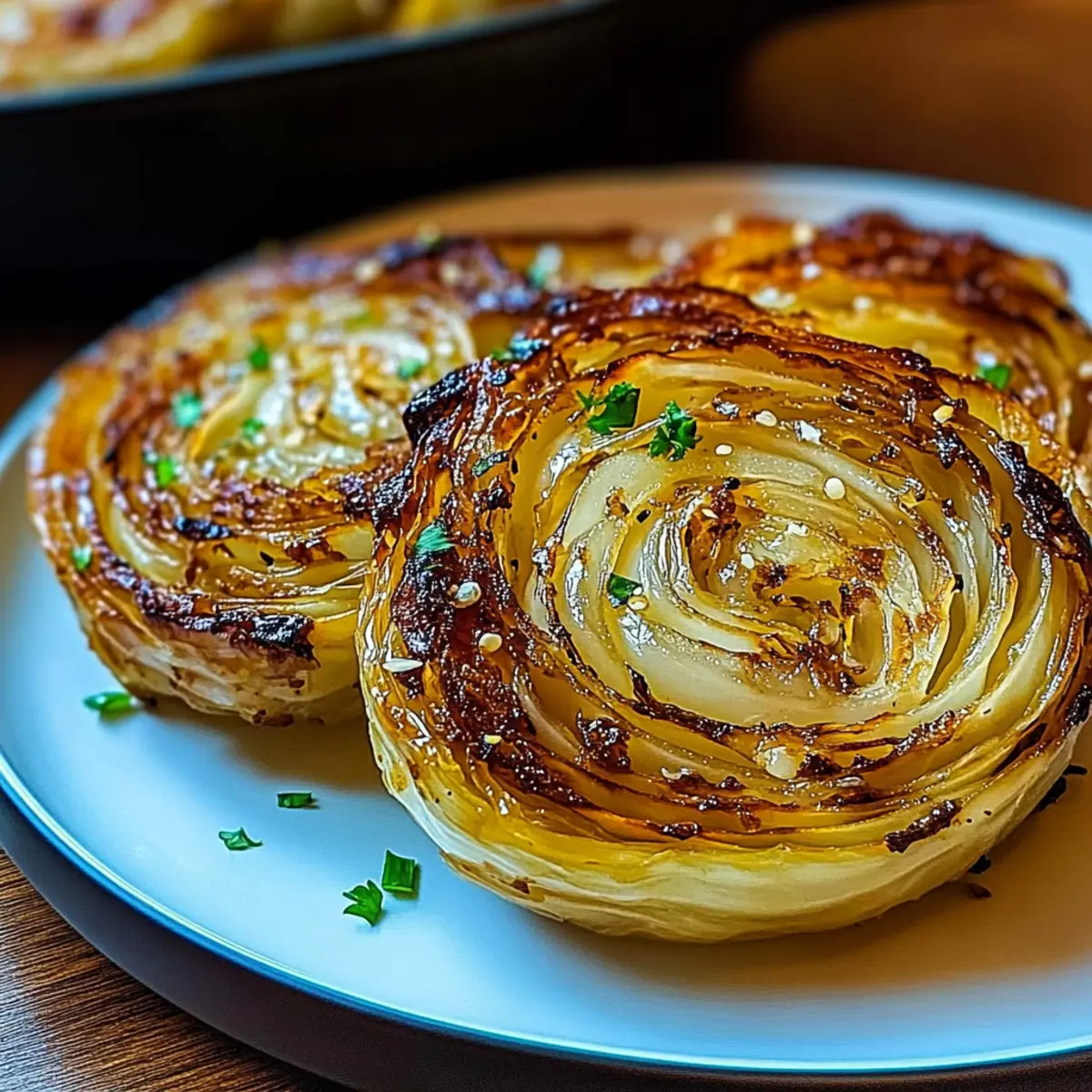 Oven Roasted Garlic Cabbage Steaks