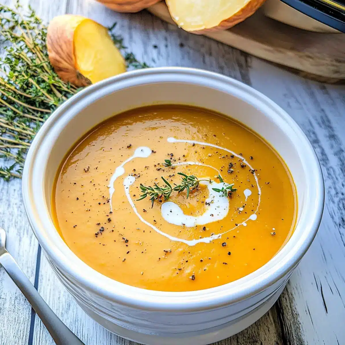 Crock-pot Butternut Squash Soup