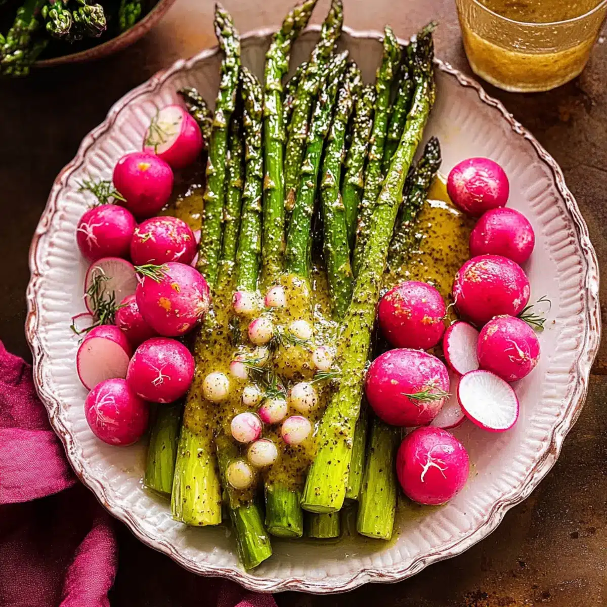Roasted Asparagus and Radishes