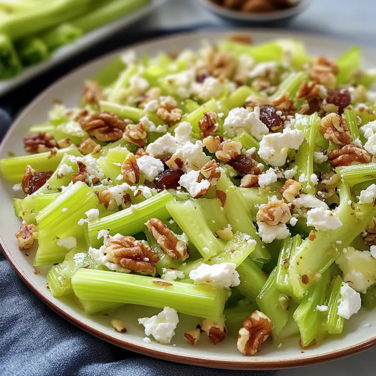 Walnut Celery Salad with Feta
