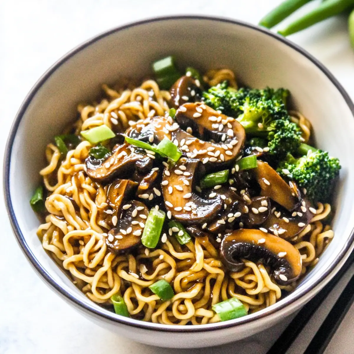 Mushroom Ramen Noodles