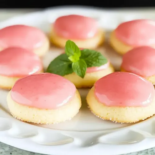 Strawberry Lemonade Meltaway Cookies