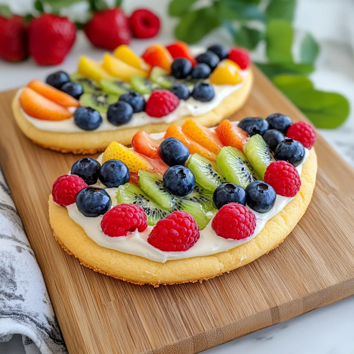Easter Egg Fruit Pizzas