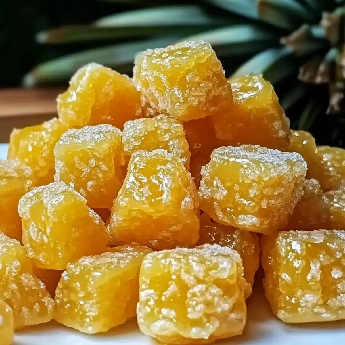 Candied Pineapple Bites