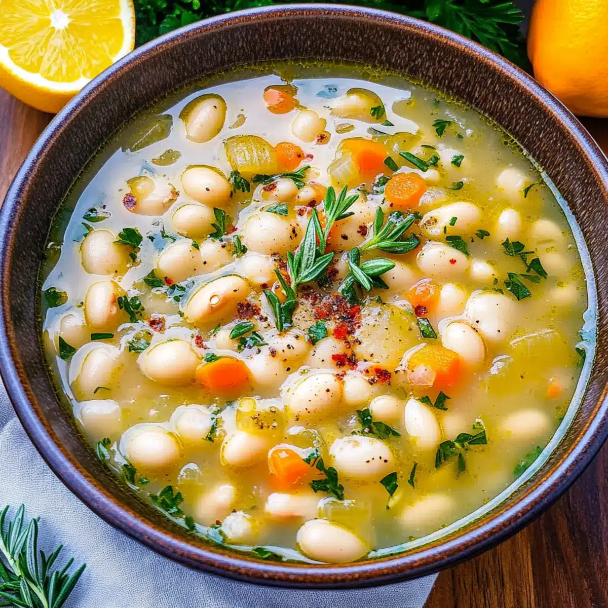 White Bean and Rosemary Soup