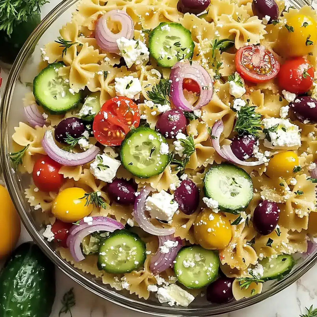 Irresistible Mediterranean Pasta Salad
