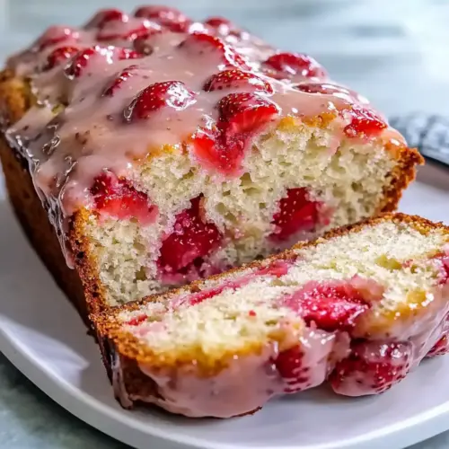 Glazed Strawberry Bread