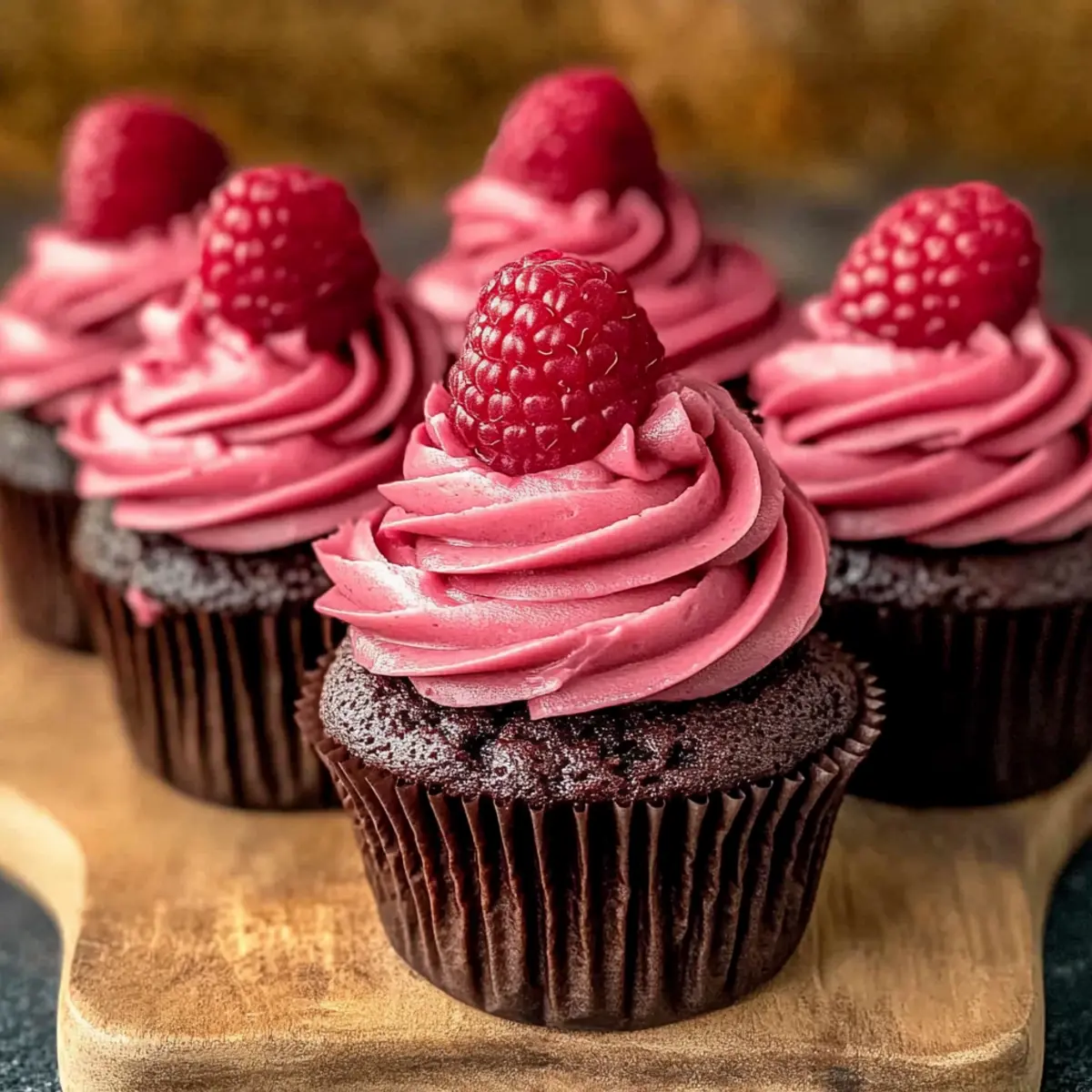 Chocolate Raspberry Cupcakes