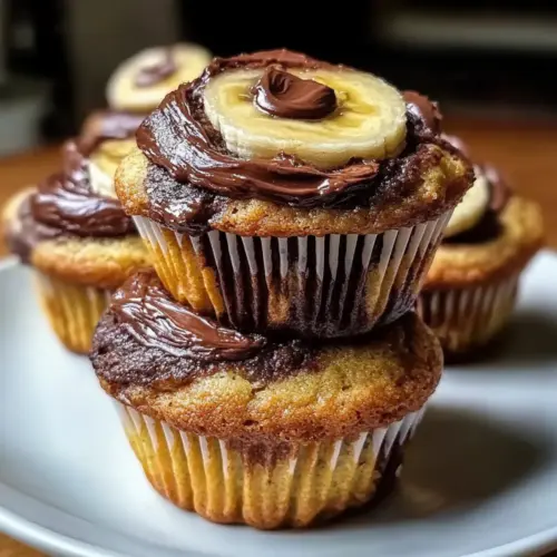Nutella Banana Swirl Muffins