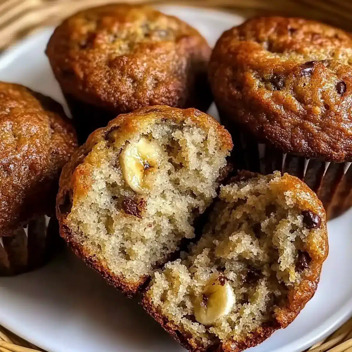 Greek Yogurt Banana Muffins