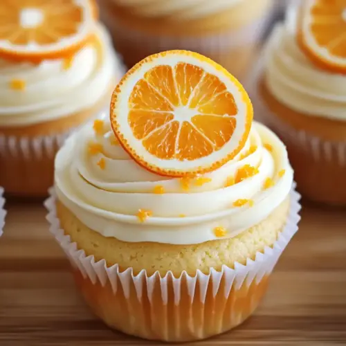 Orange Cream Cupcake