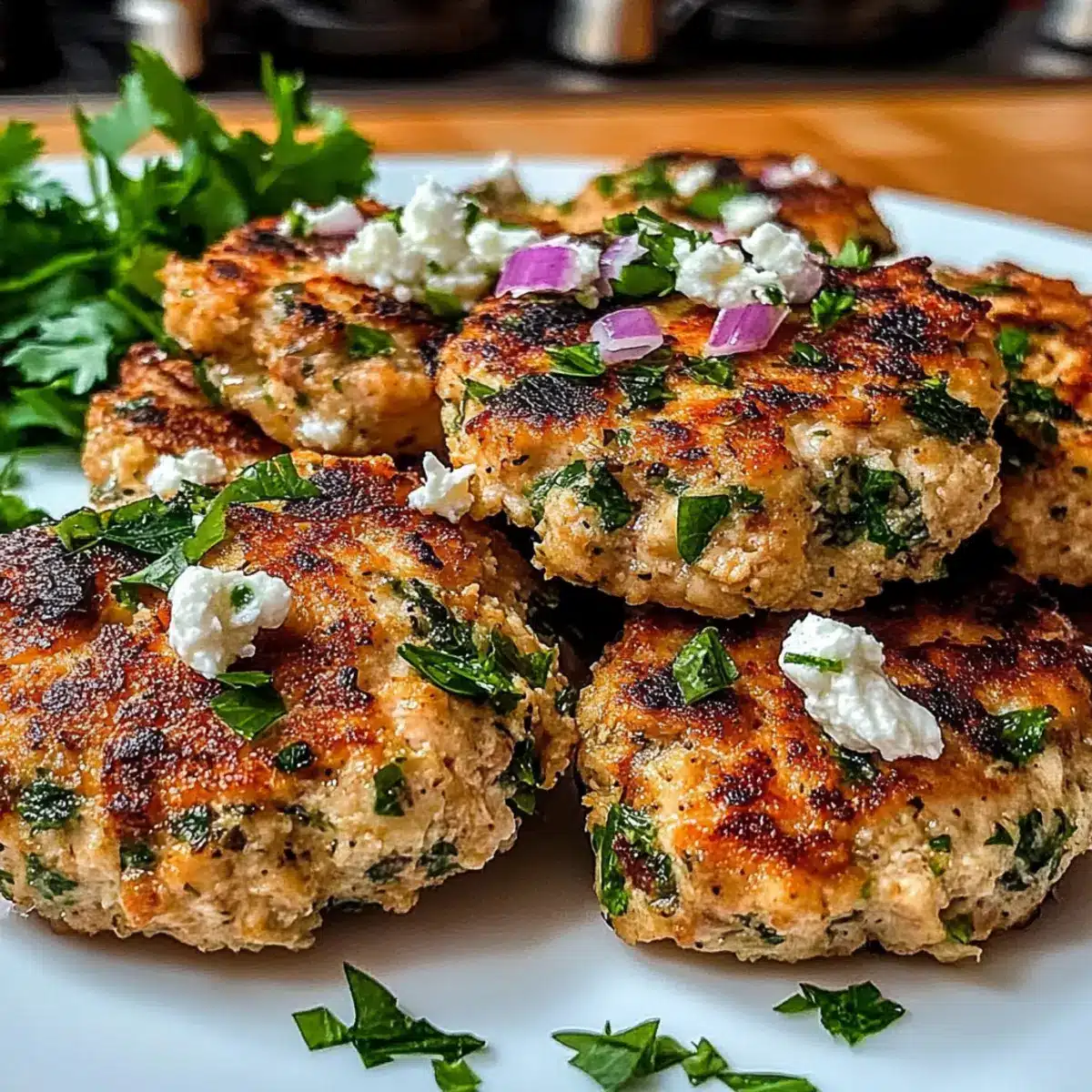 Mediterranean Chicken Patties