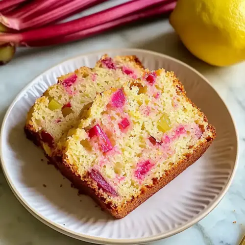 Delicious Lemon Rhubarb Bread