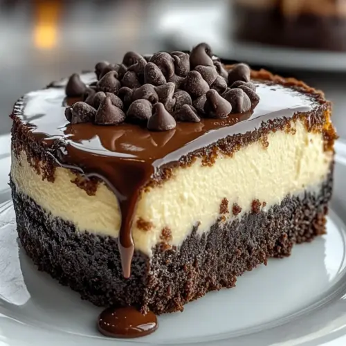 Fudgy Brownie Bottom Cheesecake